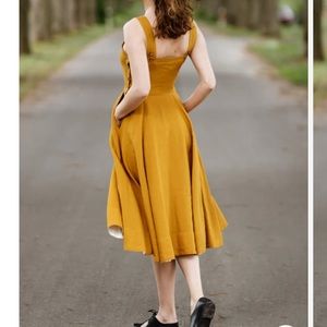 Son De Flore Pinafore Dress Size L